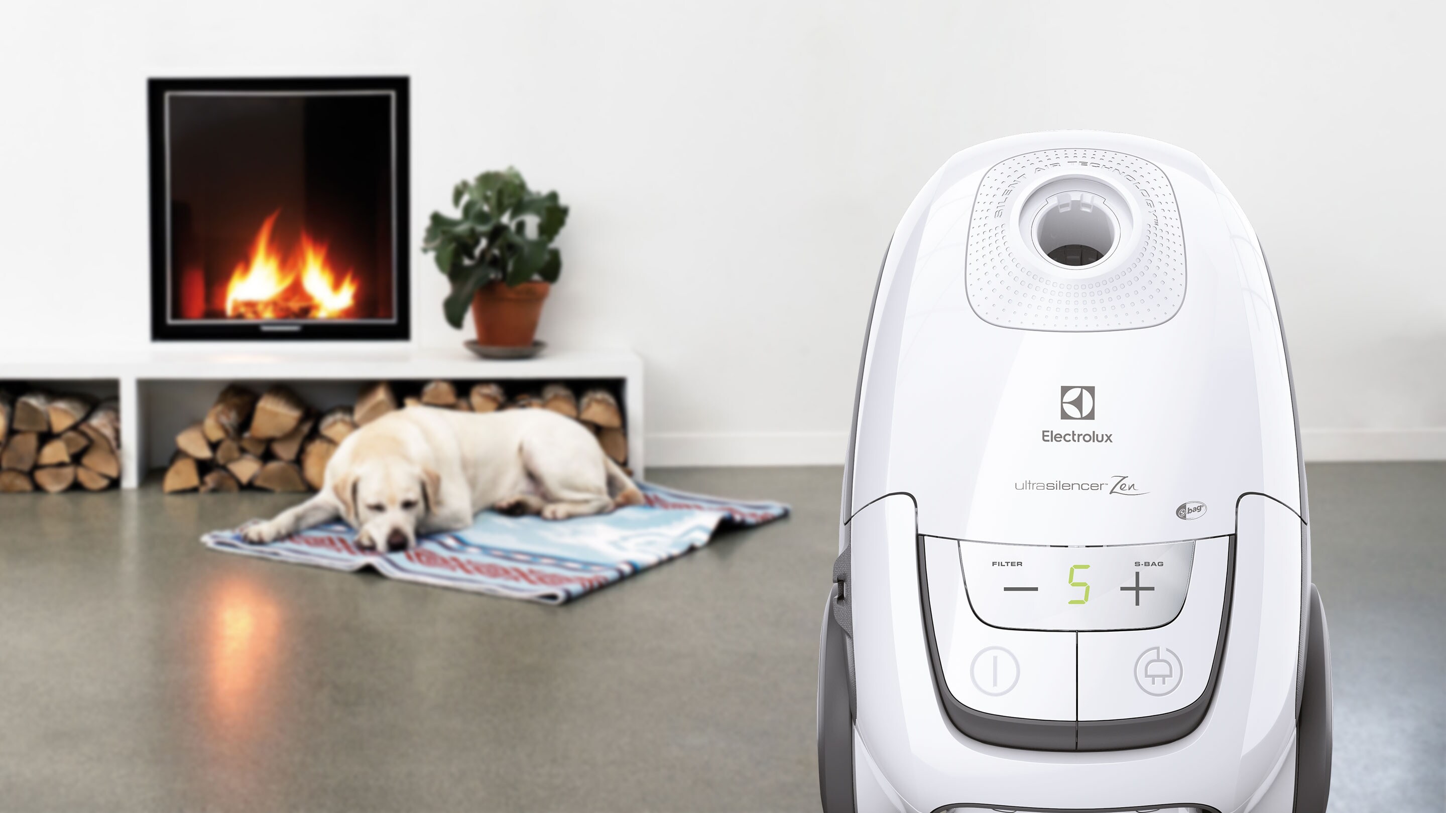 The Electrolux UltraSilencer Zen cleaning a kitchen
