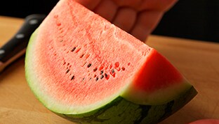 Saftig vattenmelon
