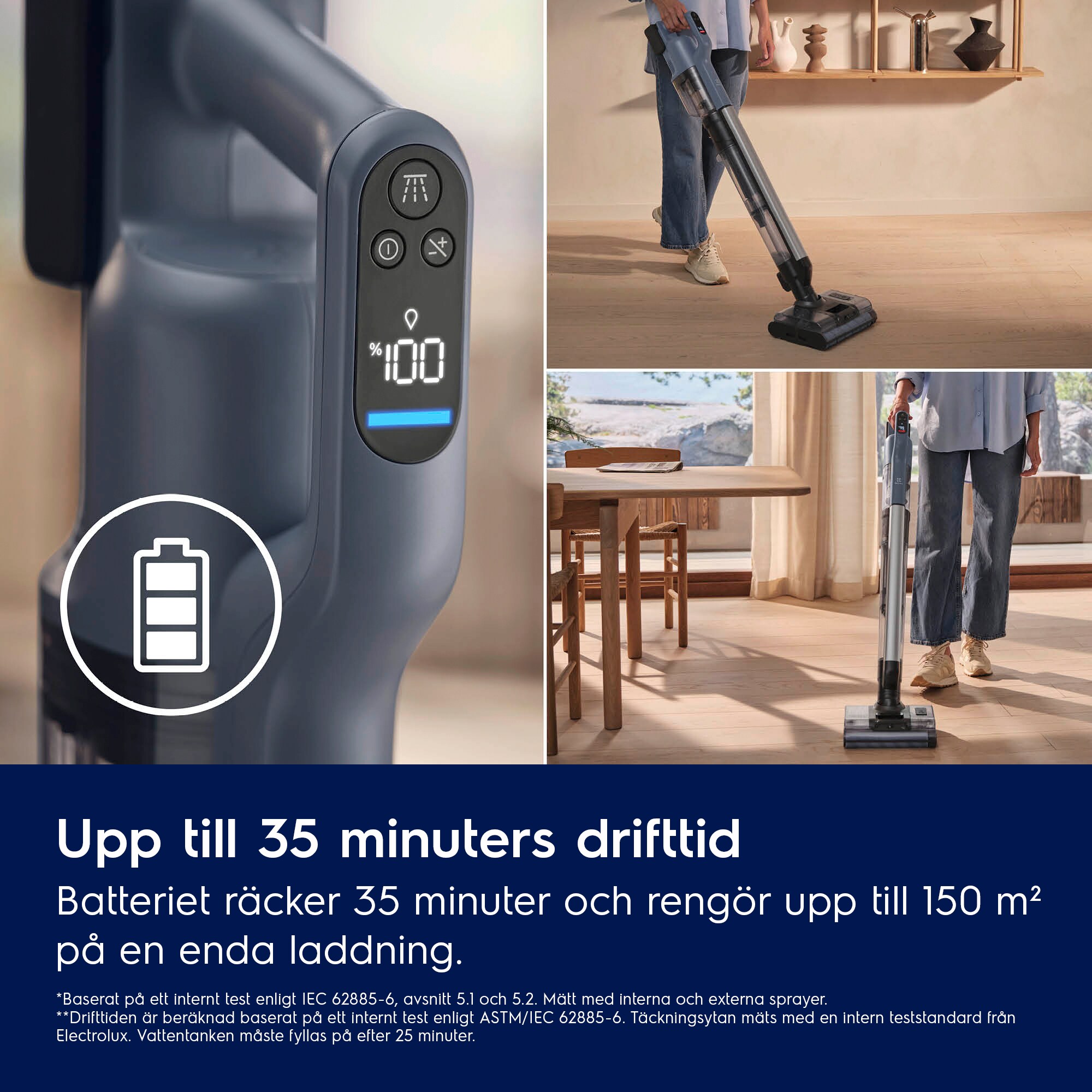 Electrolux - Wet & Dry Skaftdammsugare - EW82U2DB
