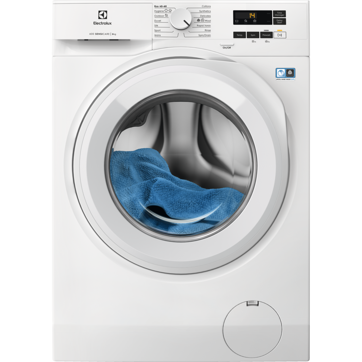 Electrolux - Tvättmaskin 8kg - EFI611W84W