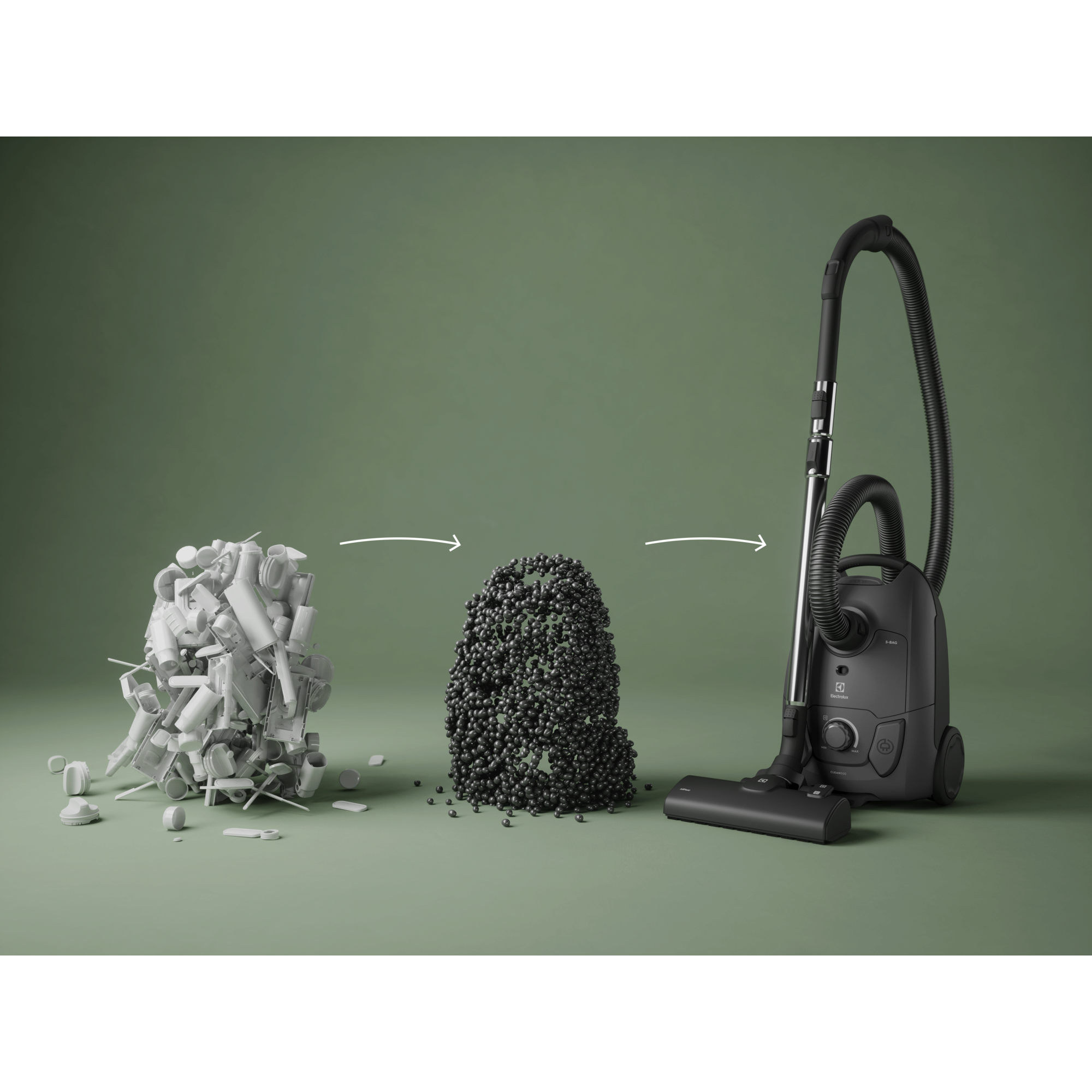 bagged cleaner and main nozzle made with up to 37% recycled plastic for a more mindful choice.