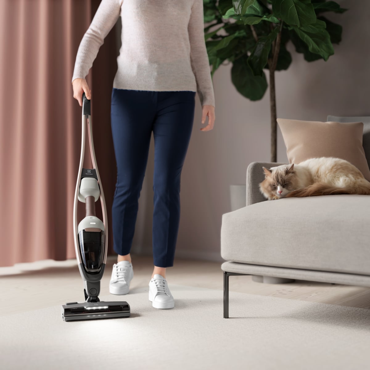 Electrolux - Skaftdammsugare - ES62P25WET