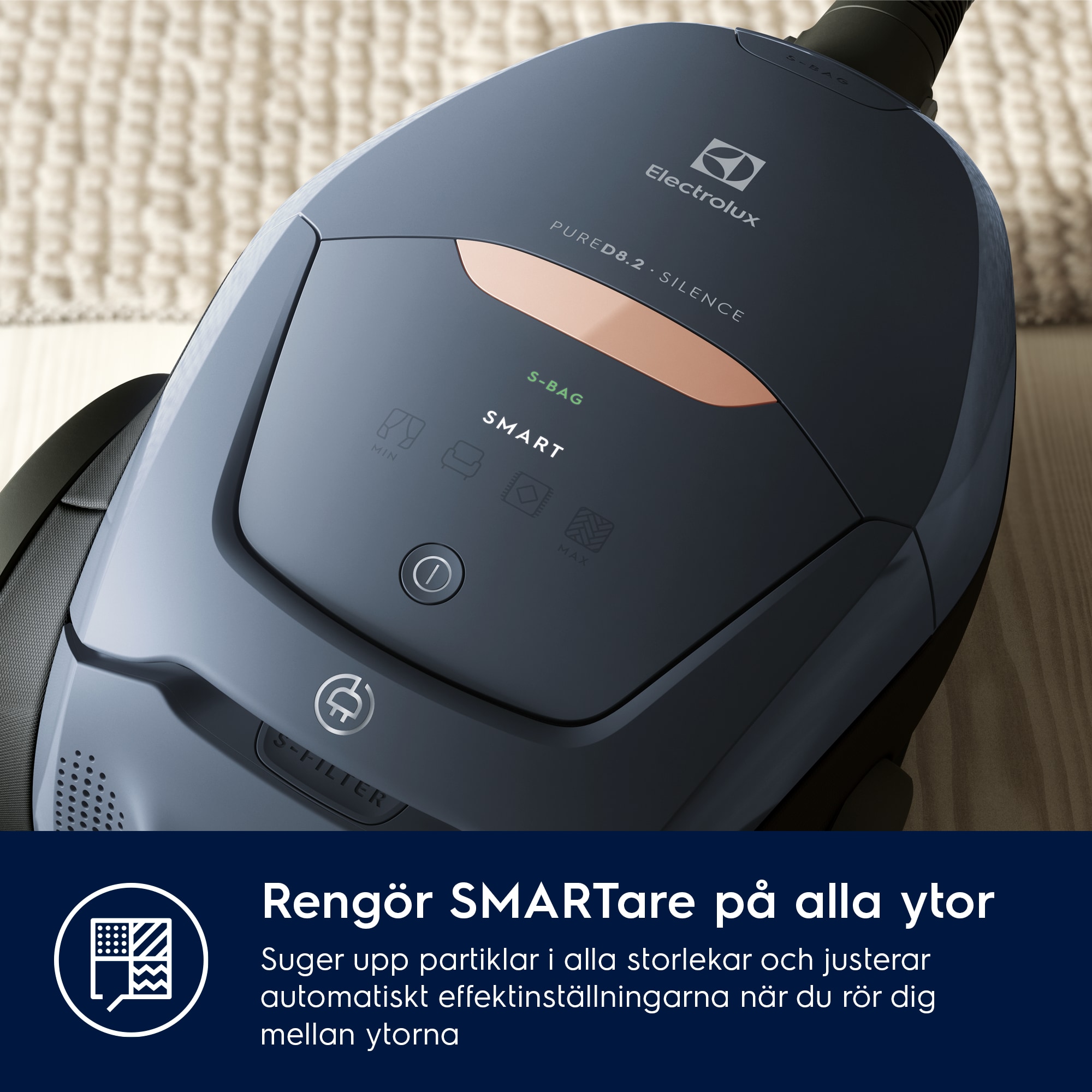 Electrolux - Dammsugare med påse - PD82-8DB