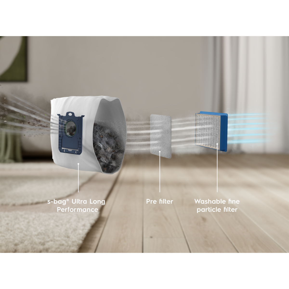 Electrolux - Dammsugare med påse - EB81U1WB