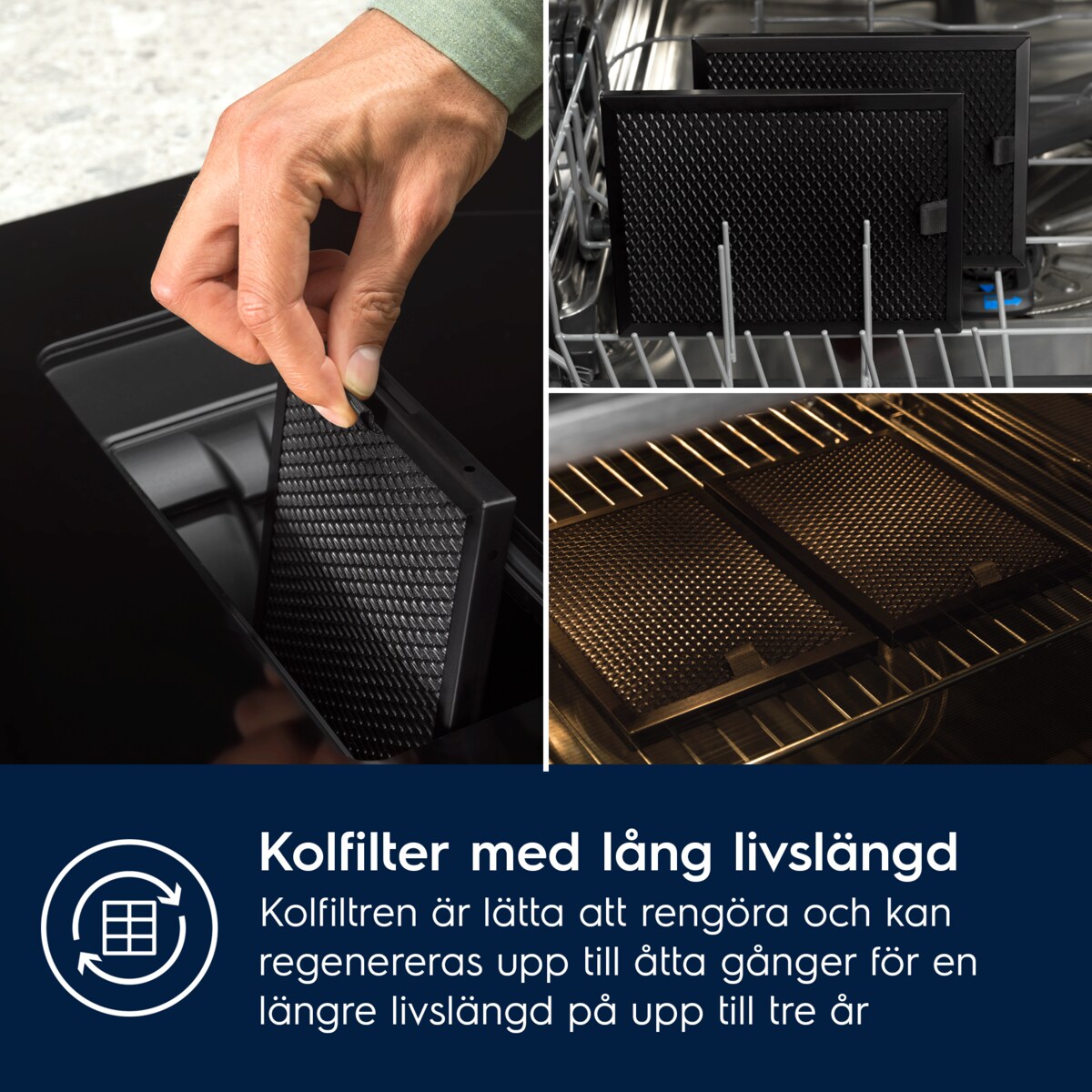 Electrolux - Induktionshäll med inbyggd fläkt - HHHB760S