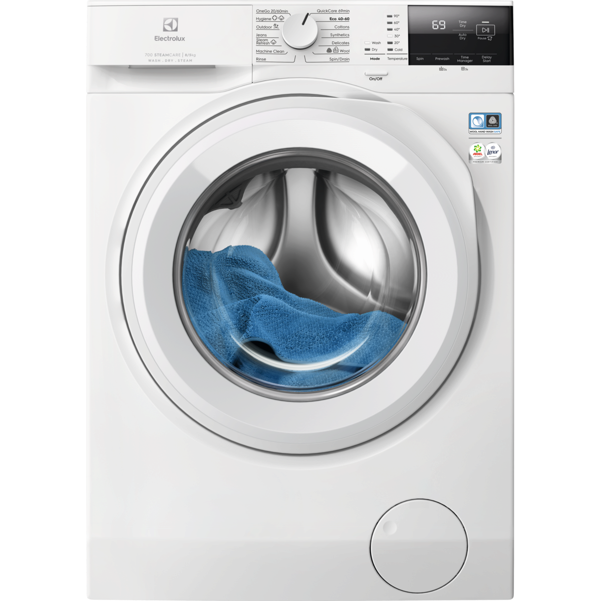 Electrolux - Fristående tvätt-tork - EWI721O84O