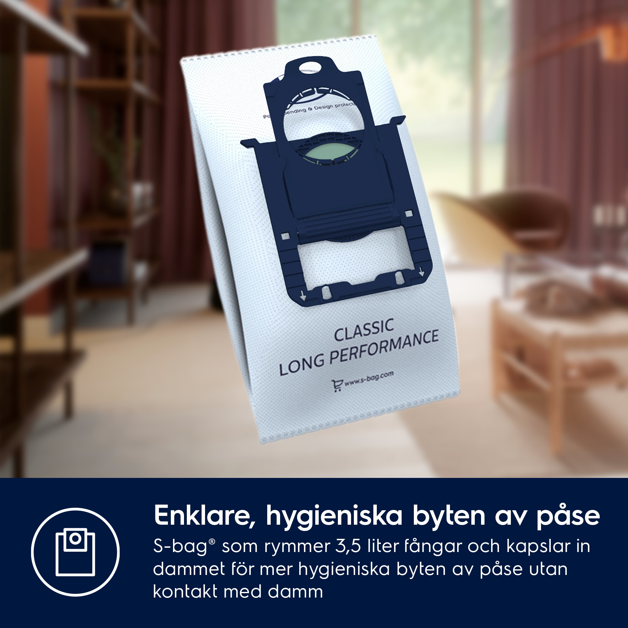 Electrolux - Dammsugare med påse - PD82-GREEN