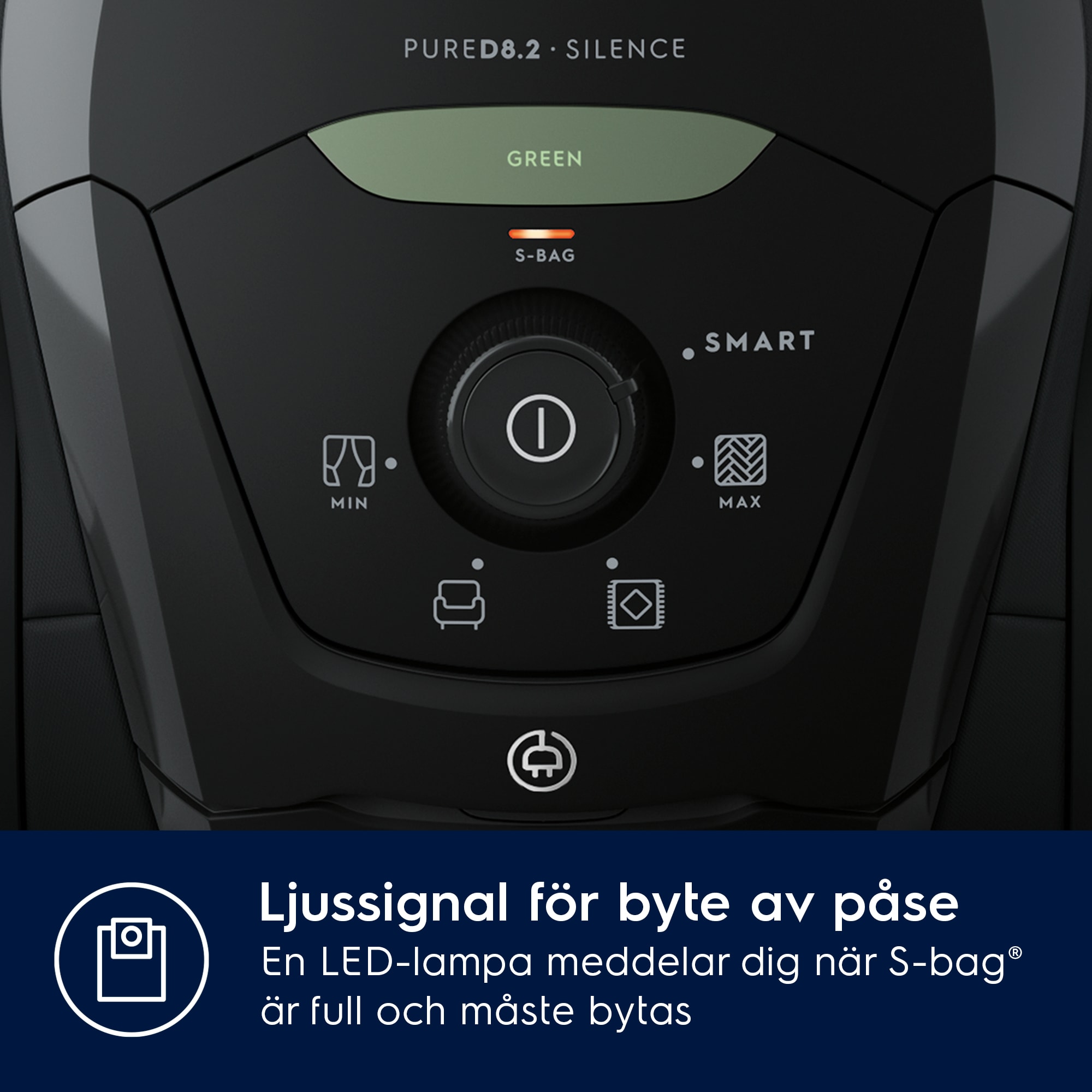 Electrolux - Dammsugare med påse - PD82-GREEN