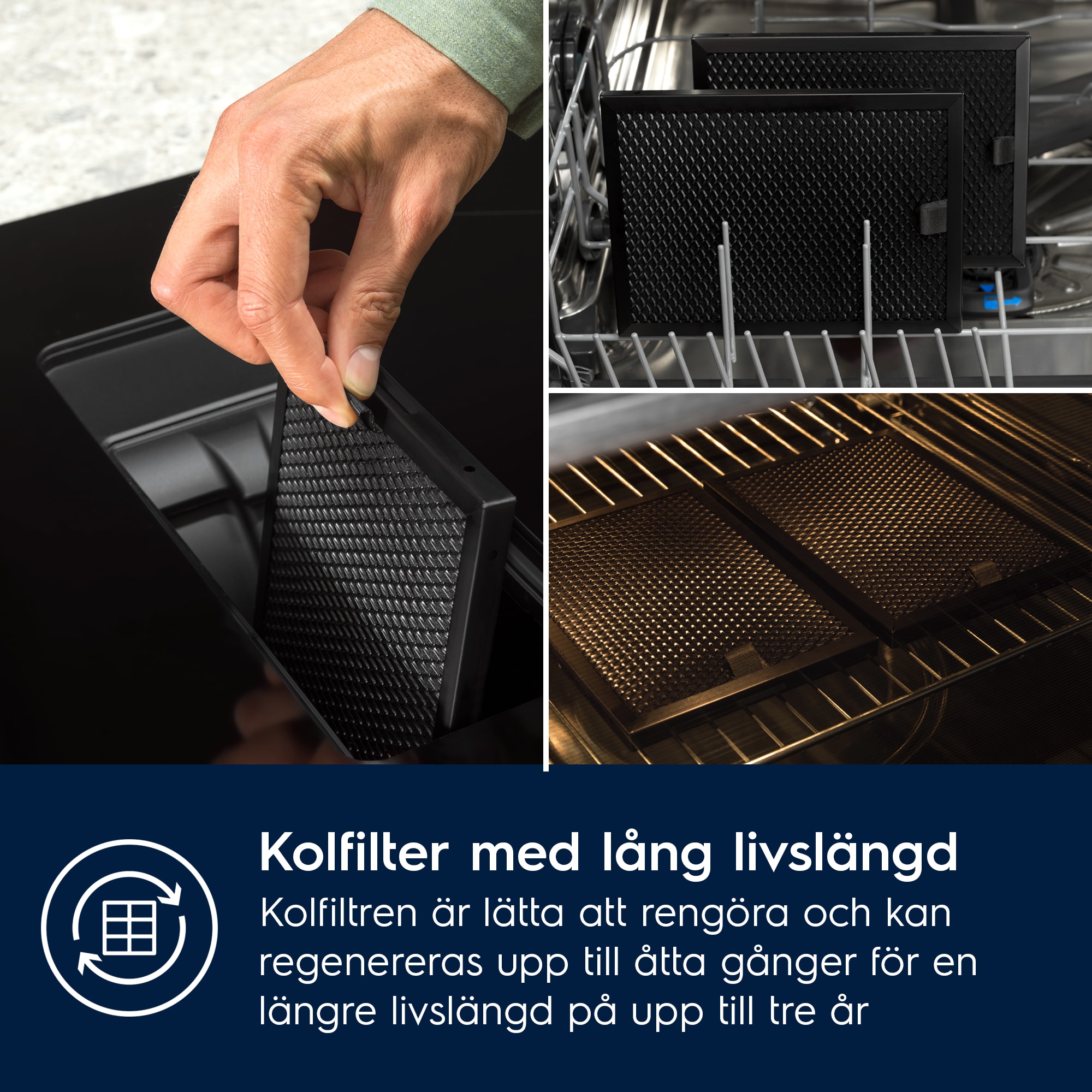 Electrolux - Induktionshäll med inbyggd fläkt - HHHB760S