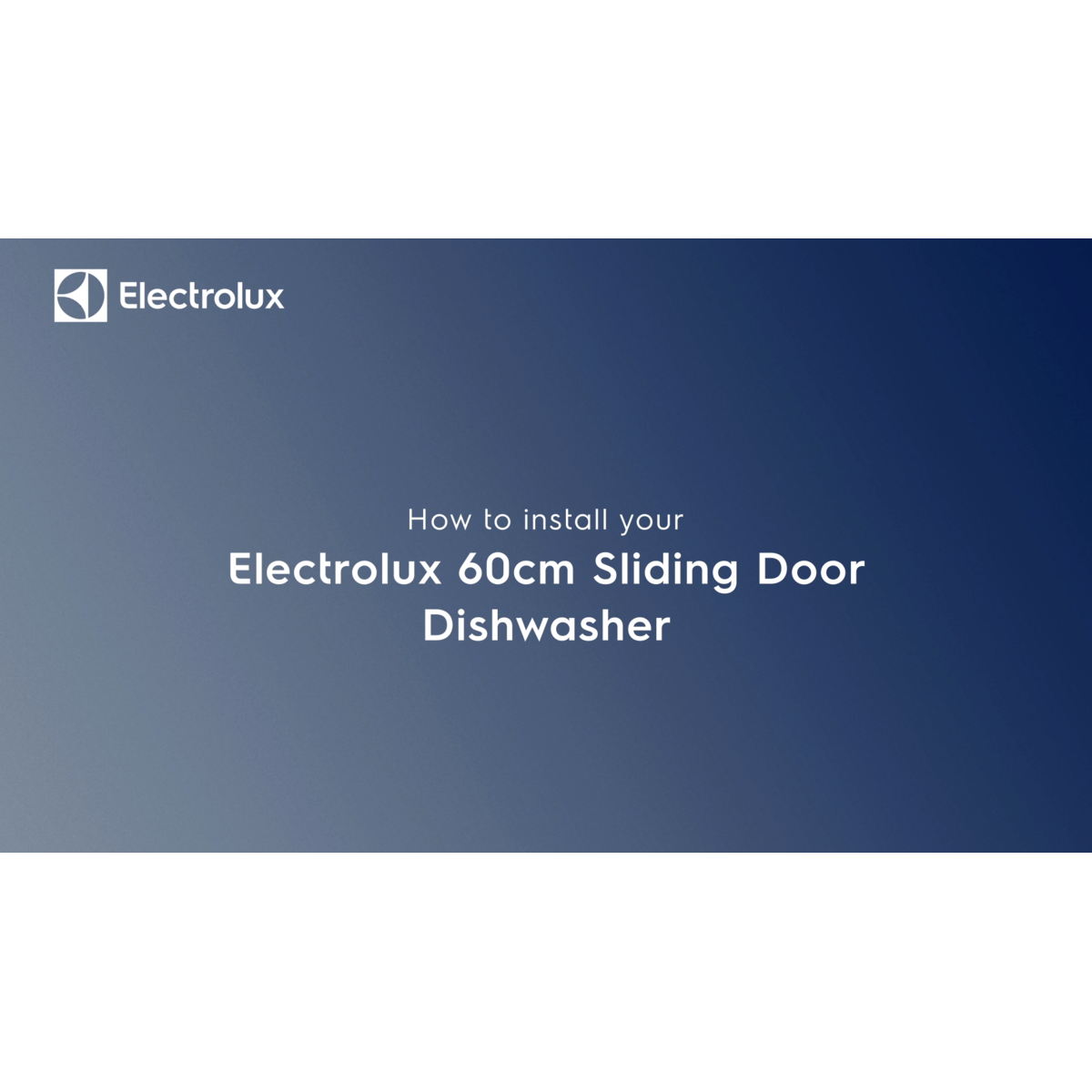 Electrolux - Integrerad diskmaskin 45-60 cm - EES70001
