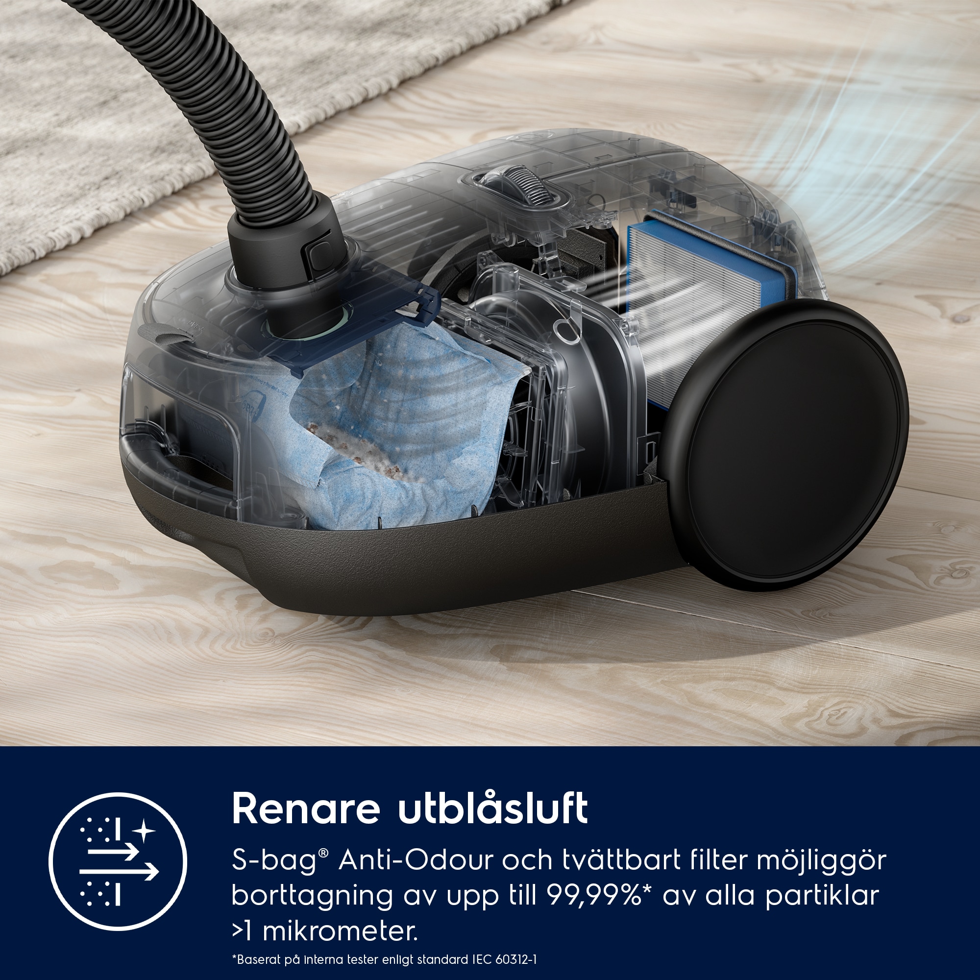 Electrolux - Dammsugare med påse - EB61A5UG