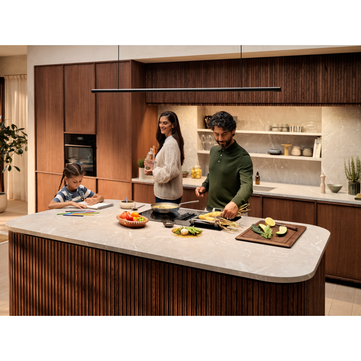 Electrolux - Induktionshäll med inbyggd fläkt - HHOB860C