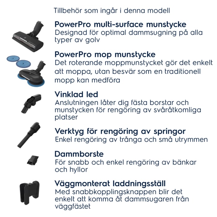 Electrolux - Skaftdammsugare - EP71B14WET