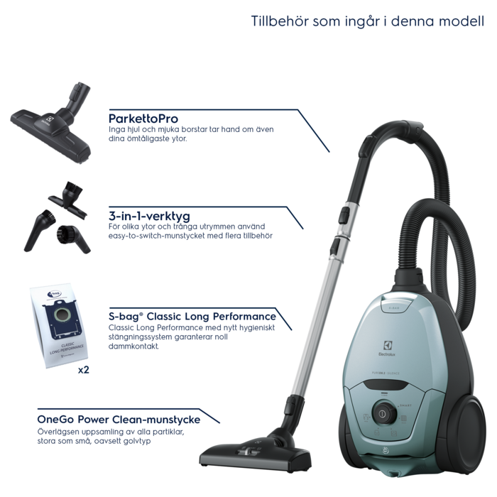 Electrolux - Dammsugare med påse - PD82-4MB