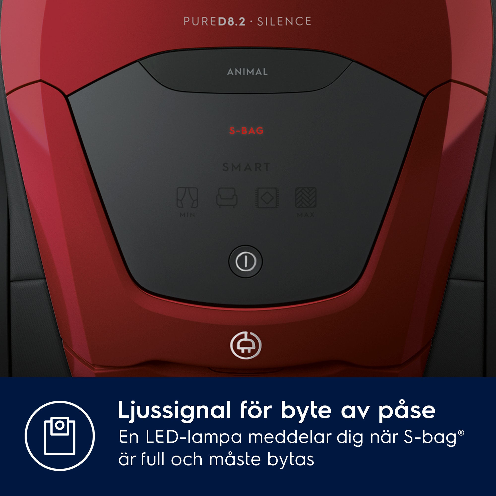 Electrolux - Dammsugare med påse - PD82-ANIMA