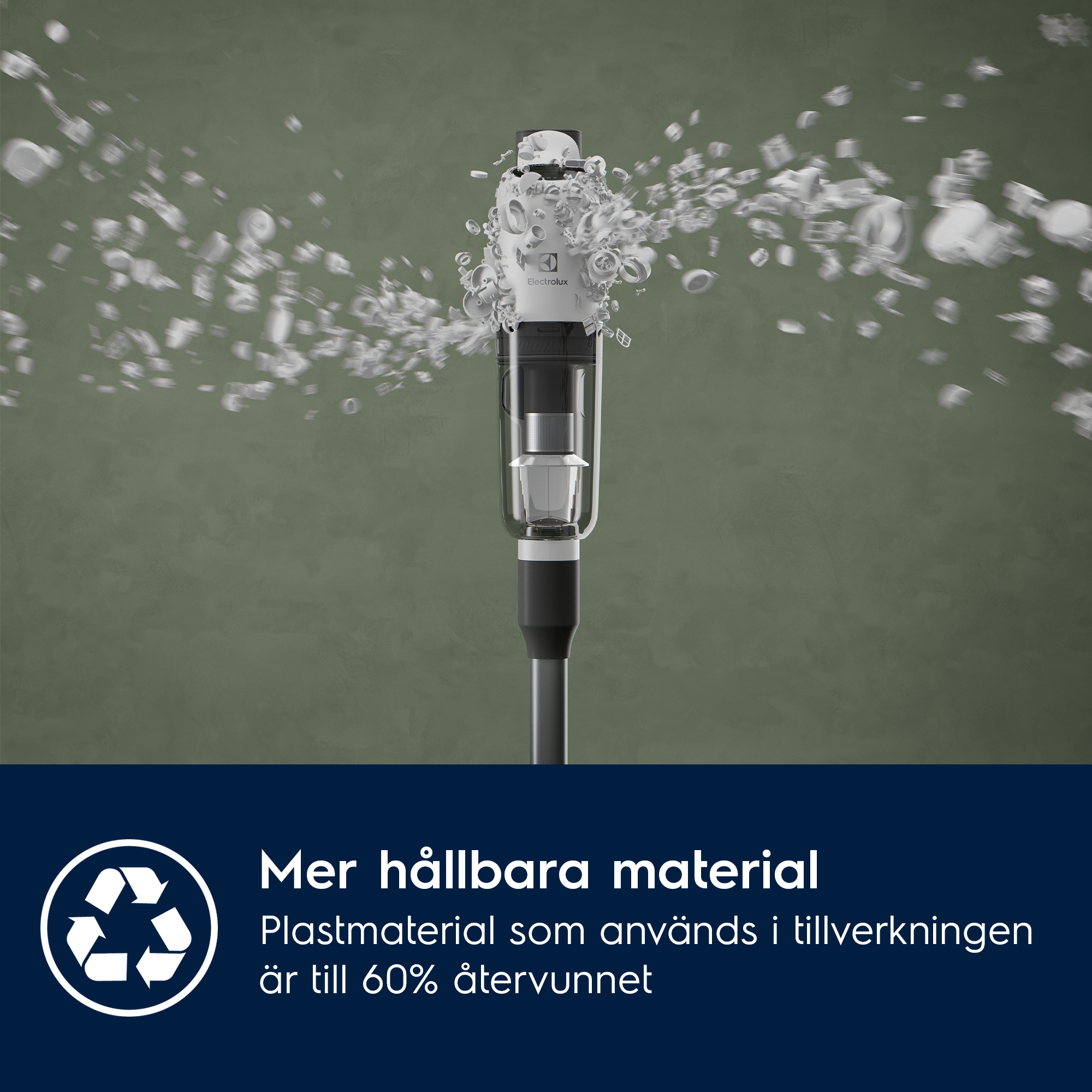 Electrolux - Skaftdammsugare - EP71HB14SH