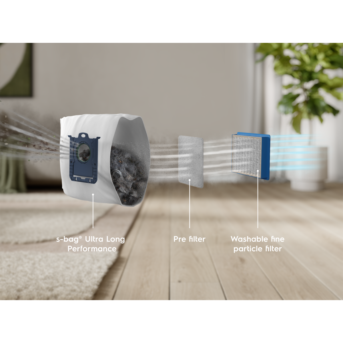 Electrolux - Dammsugare med påse - EB81H3SW