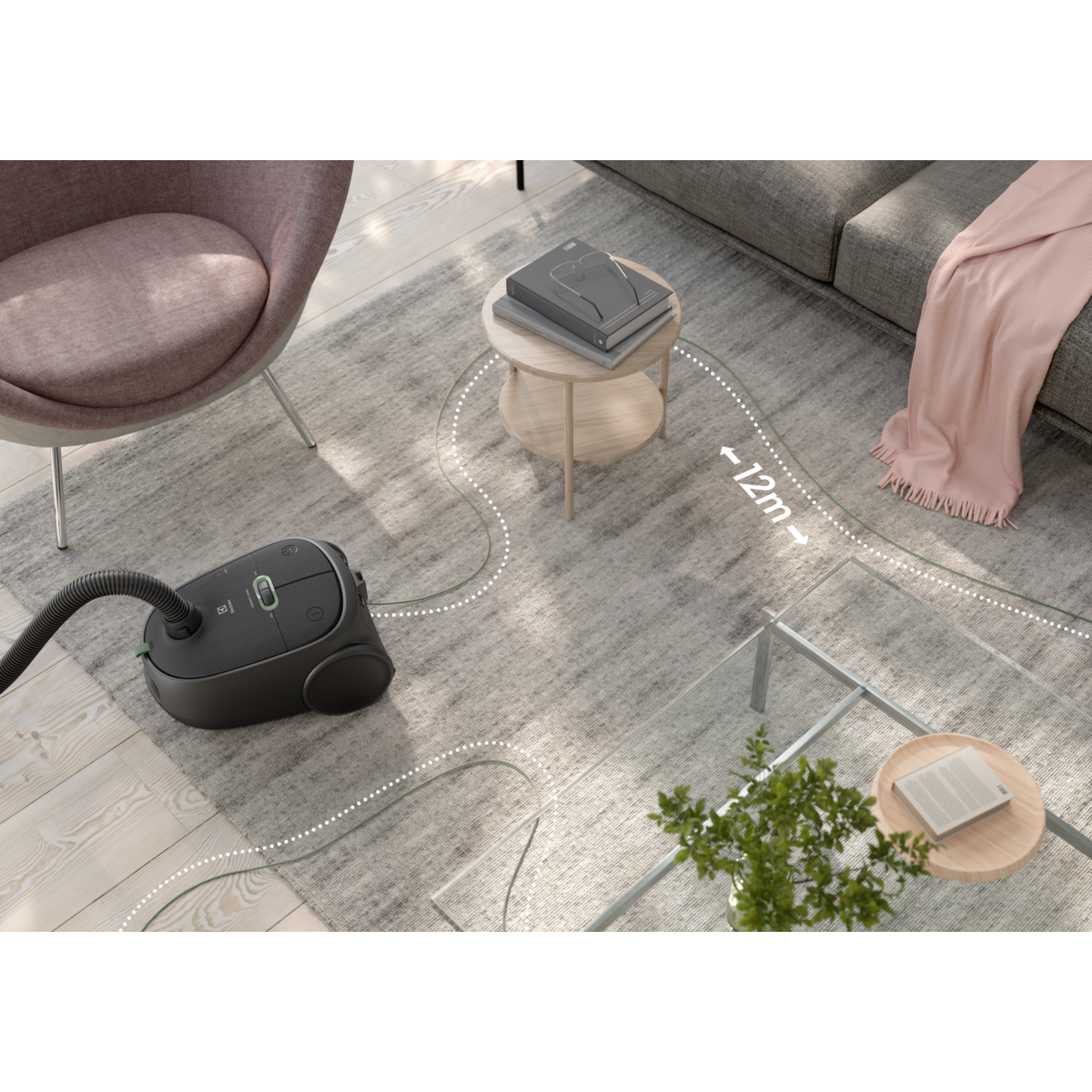 Electrolux - Dammsugare med påse - EB61C2GRN