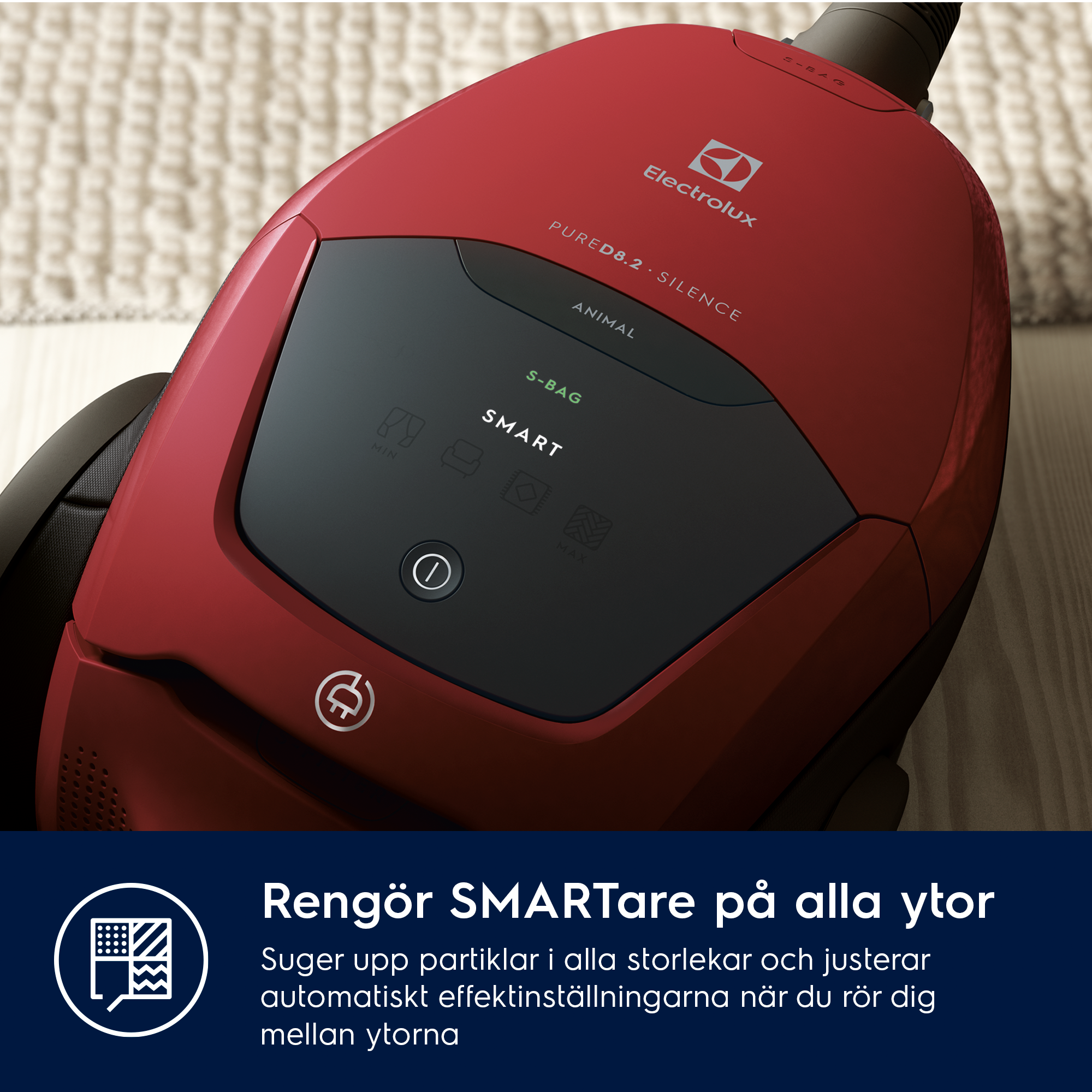 Electrolux - Dammsugare med påse - PD82-ANIMA