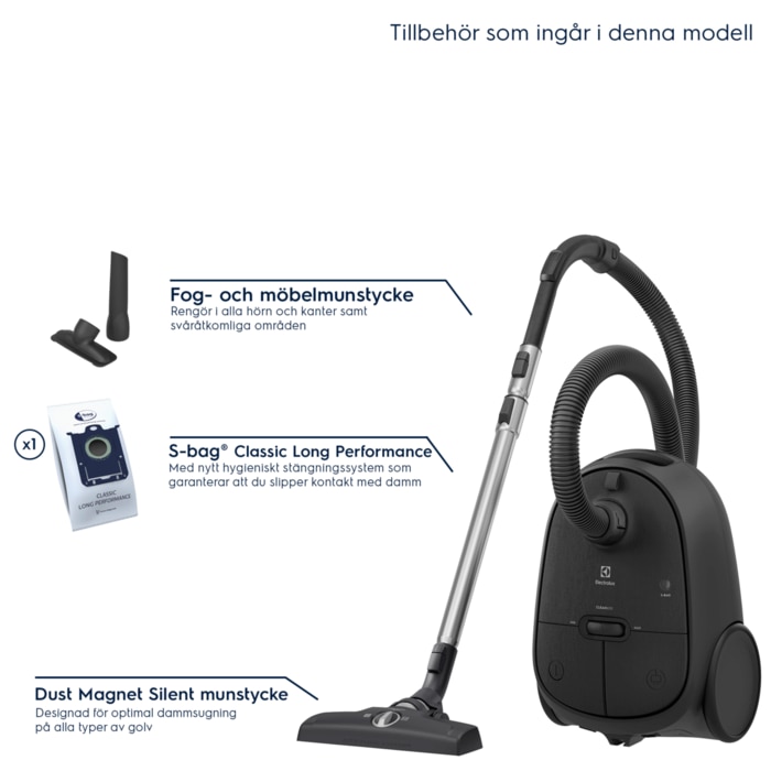 Electrolux - Dammsugare med påse - EB61C1GG
