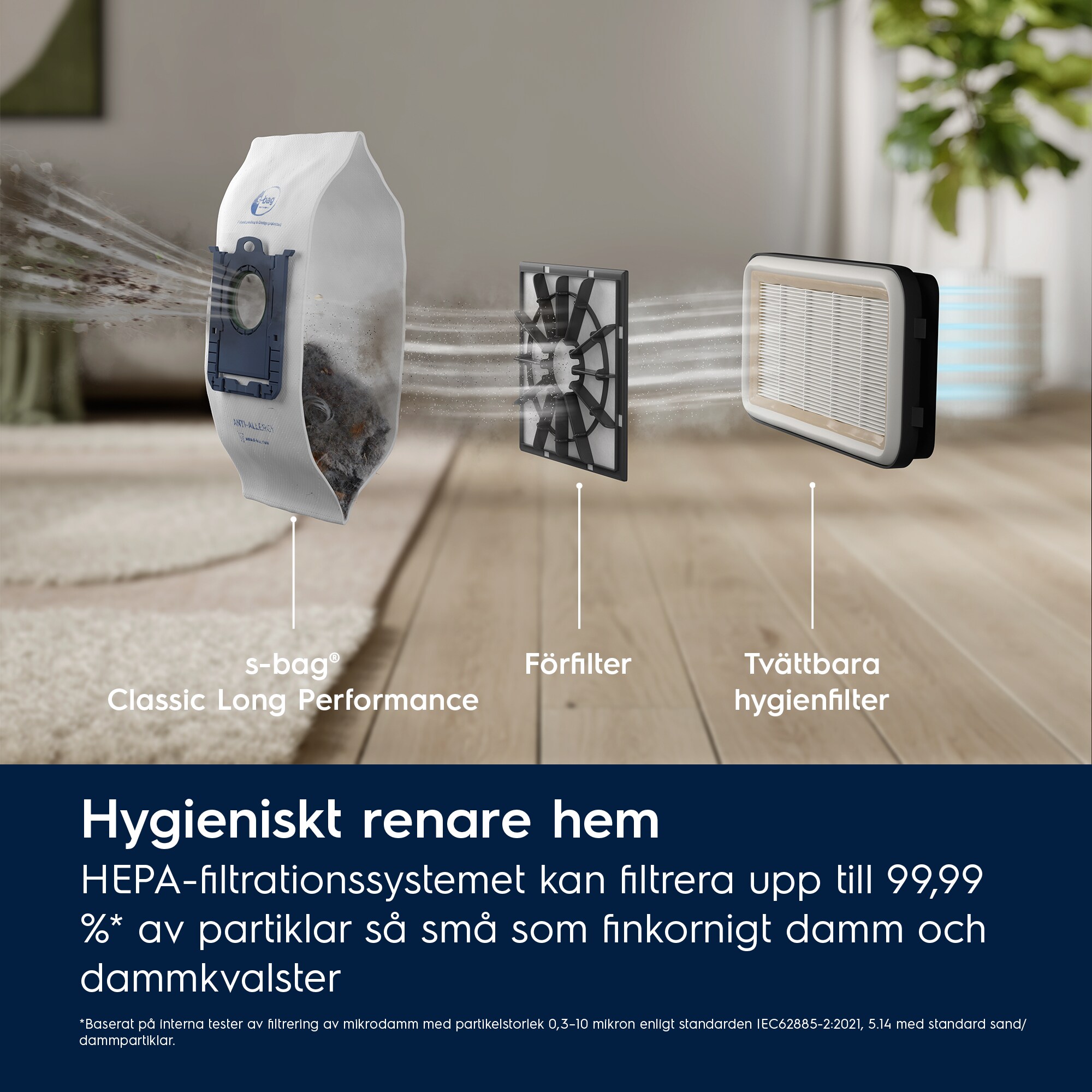 Electrolux - Dammsugare med påse - EB51C1DB