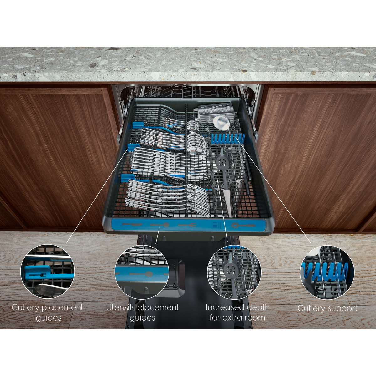Electrolux - Integrerad diskmaskin 45-60 cm - EEM48330L