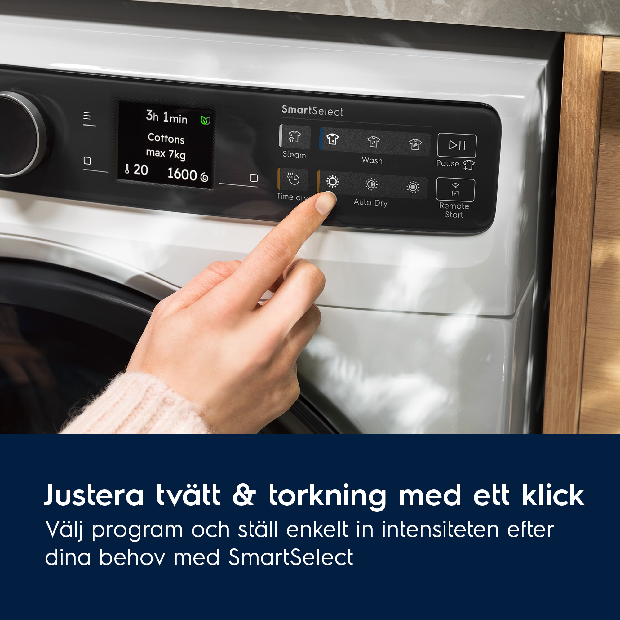 Electrolux - Fristående tvätt-tork - EWI774EY6Q