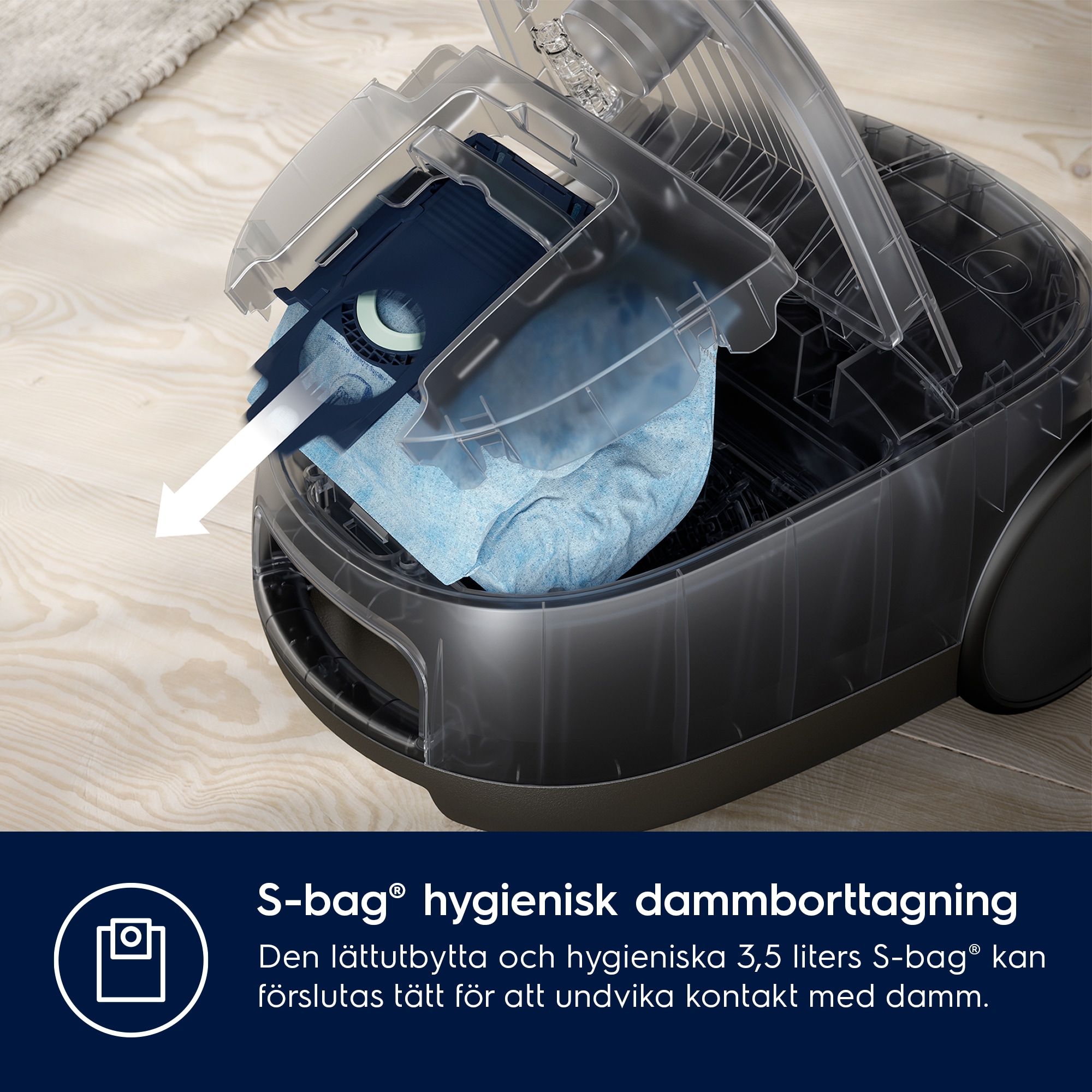 Electrolux - Dammsugare med påse - EB61A5UG