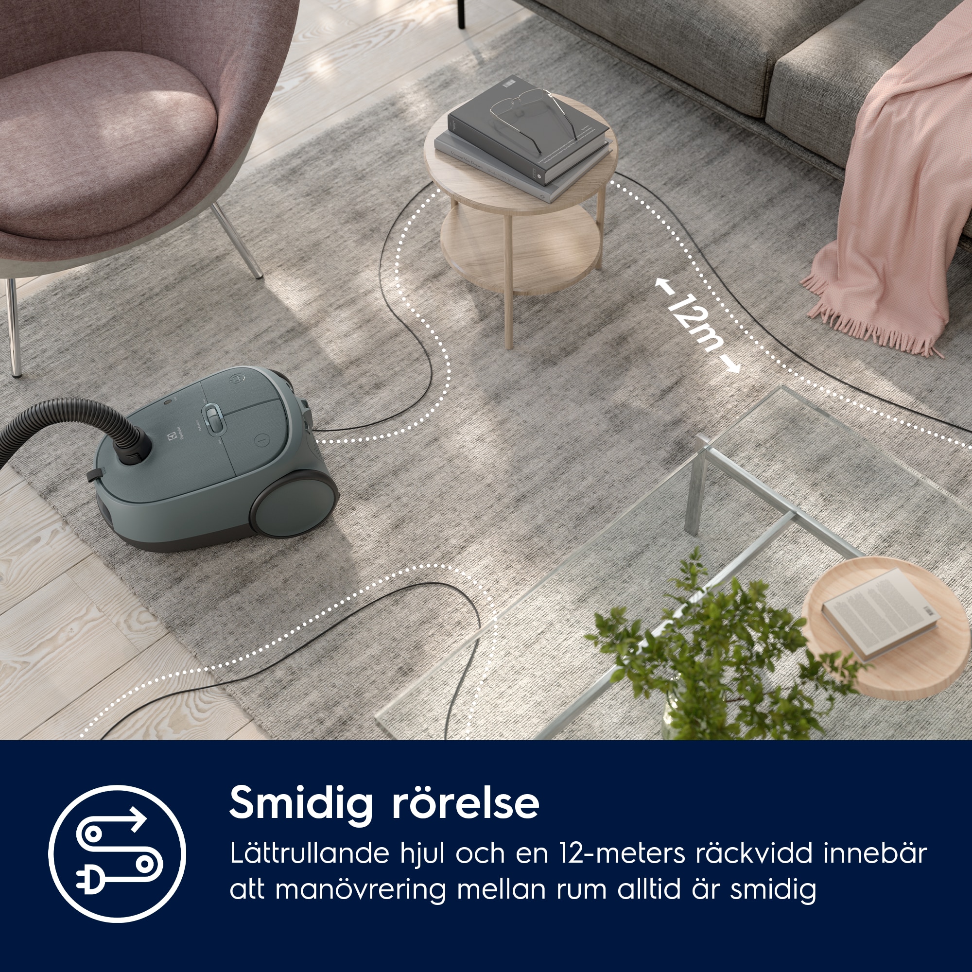 Electrolux - Dammsugare med påse - EB61C1OG