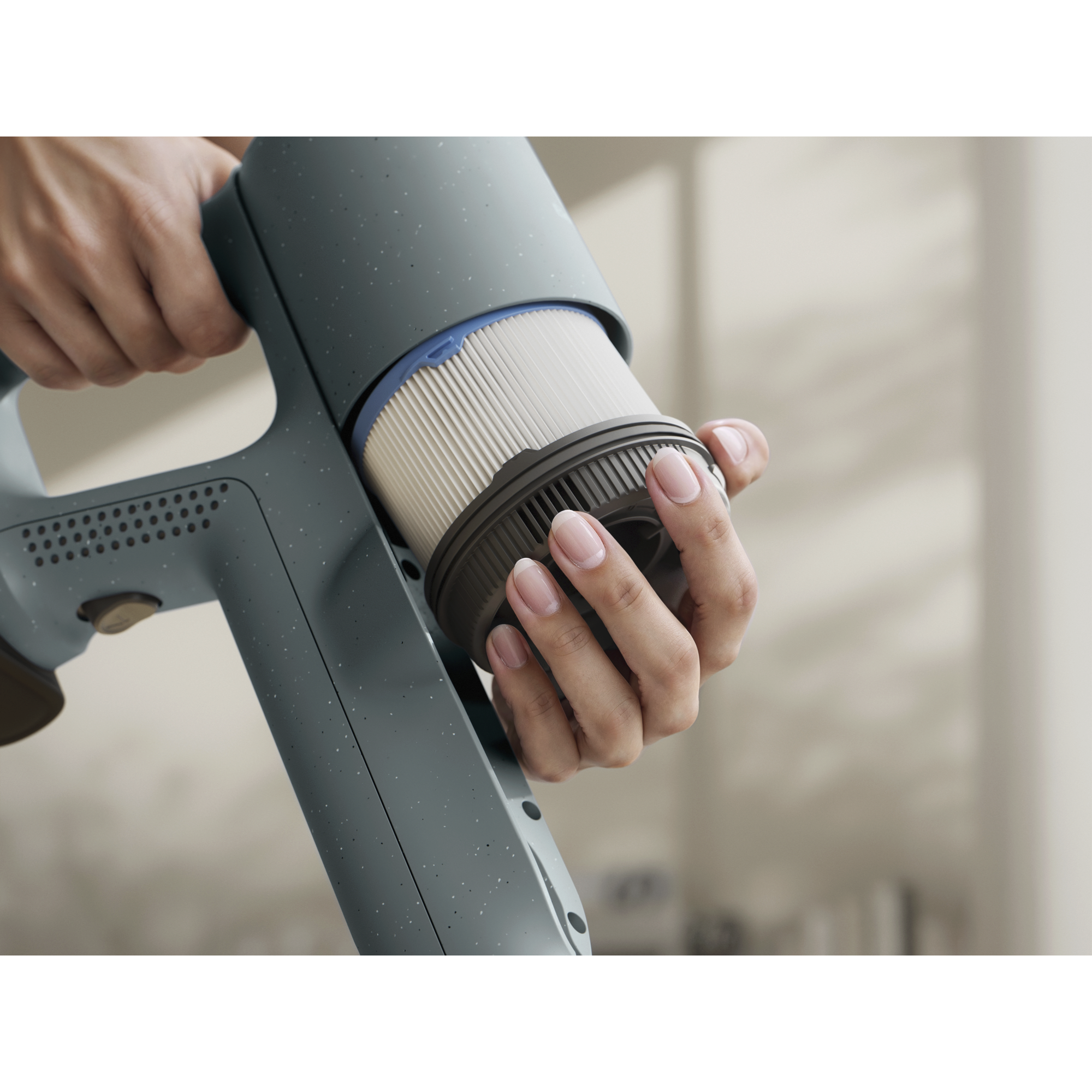 Reusable, washable post-motor filter that enhances filtration performance and releases clean air into your home.