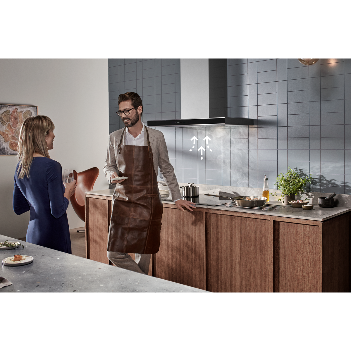 Electrolux - Vägghängd köksfläkt - EFF60560OX