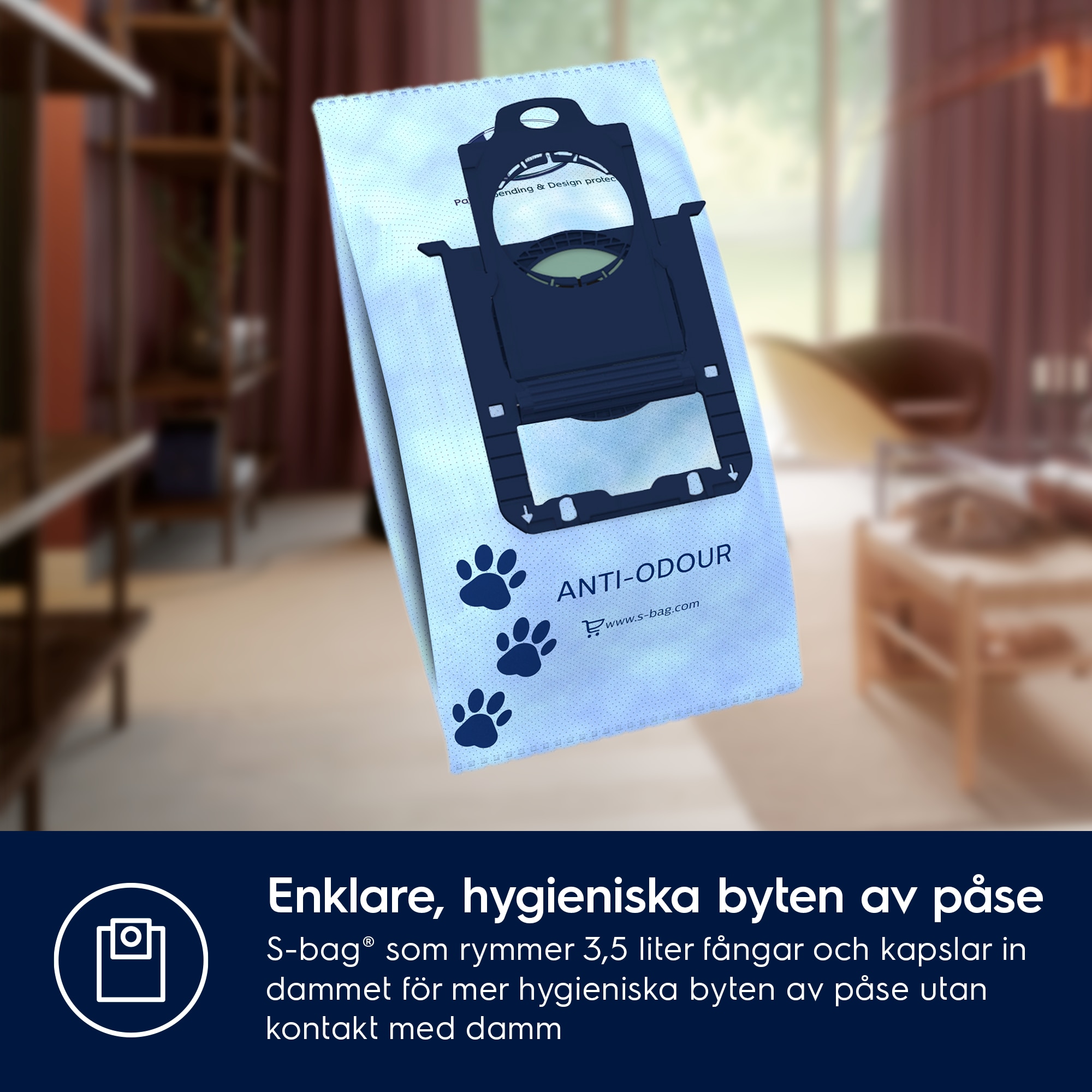 Electrolux - Dammsugare med påse - PD82-ANIMA