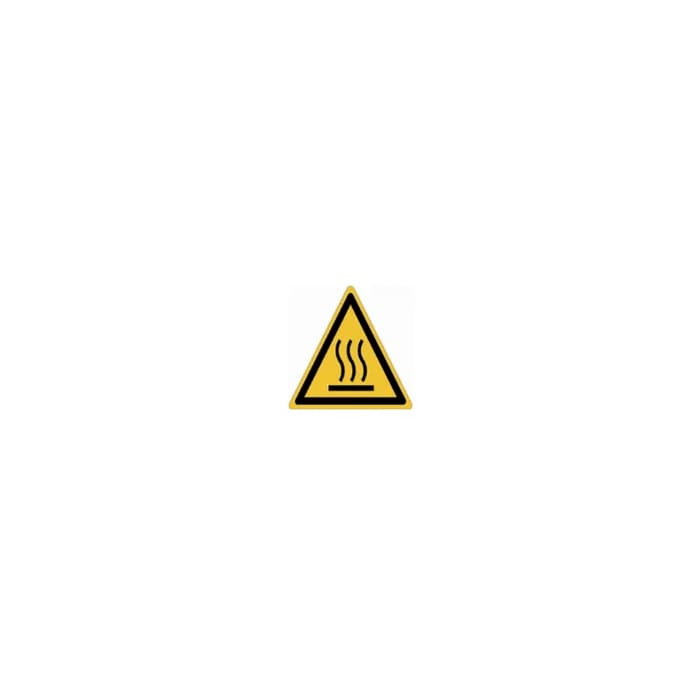 Caution, some surfaces may get hot