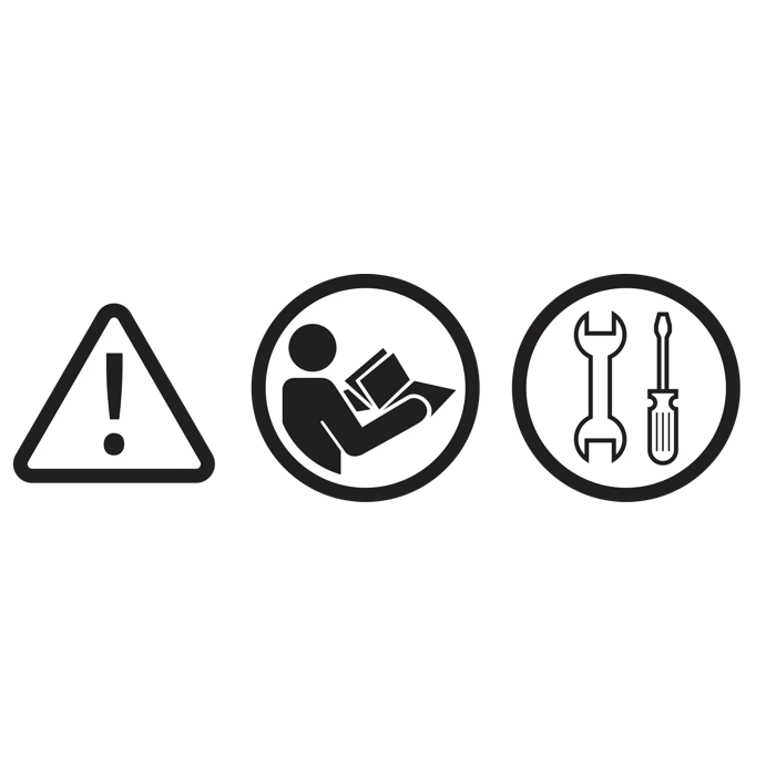 Read the service manual before installation