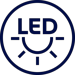 Munstycke med LED