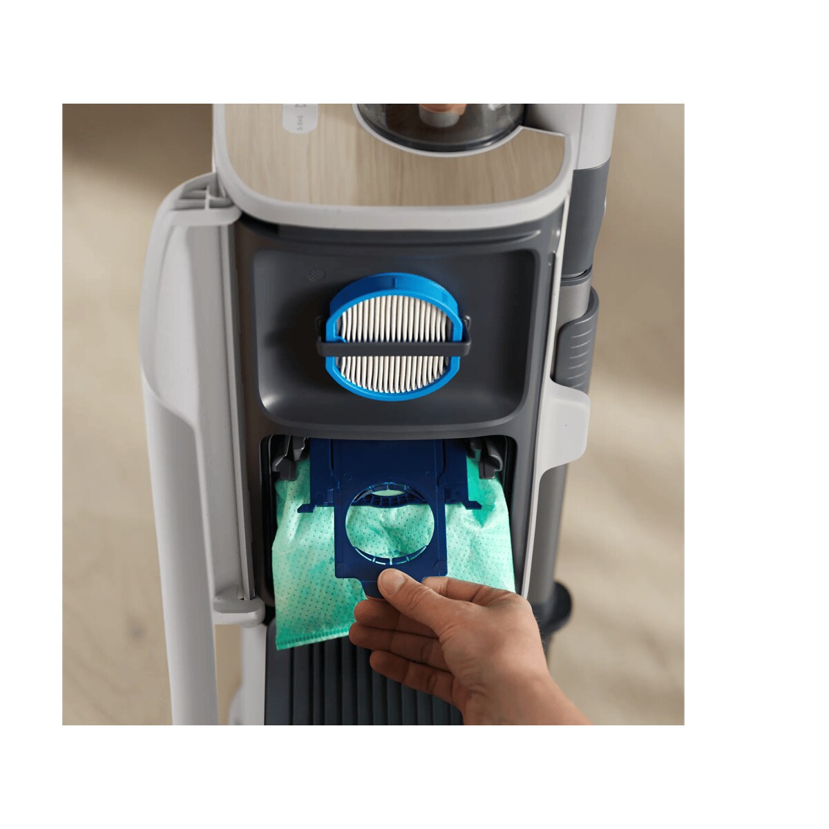 Sealed dust bag system with Anti-Allergy S-Bag®