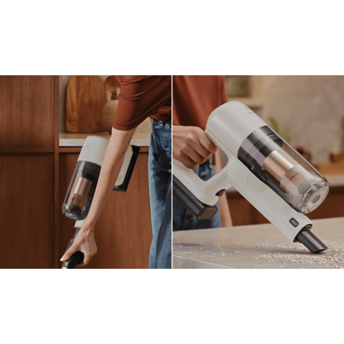 Quick release lets you switch from stick to hand unit in seconds 