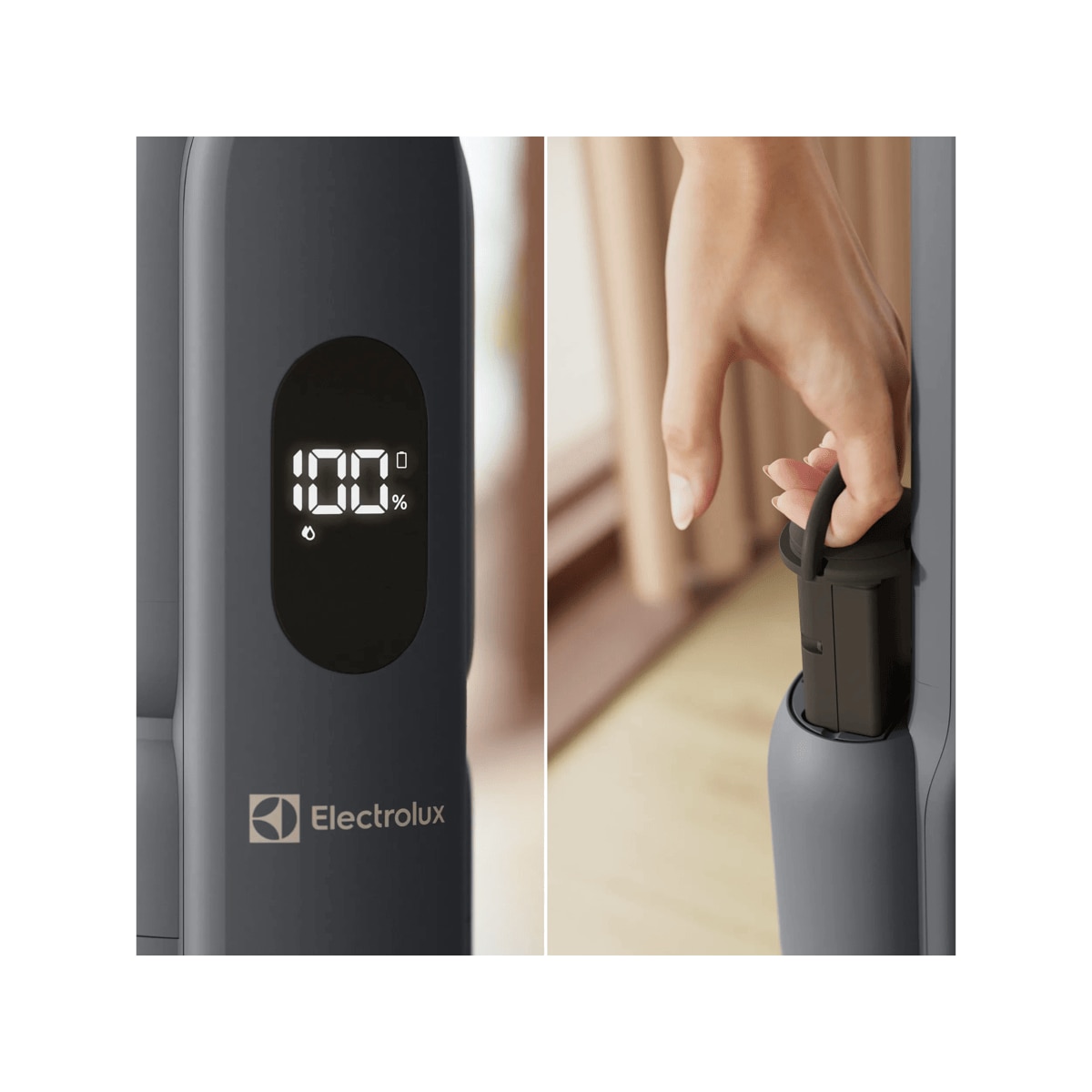 Get up to 60 minutes of runtime
 Covering up to 200 sqm on one charge.
 And with a detachable battery, extending cleaning time is simple.