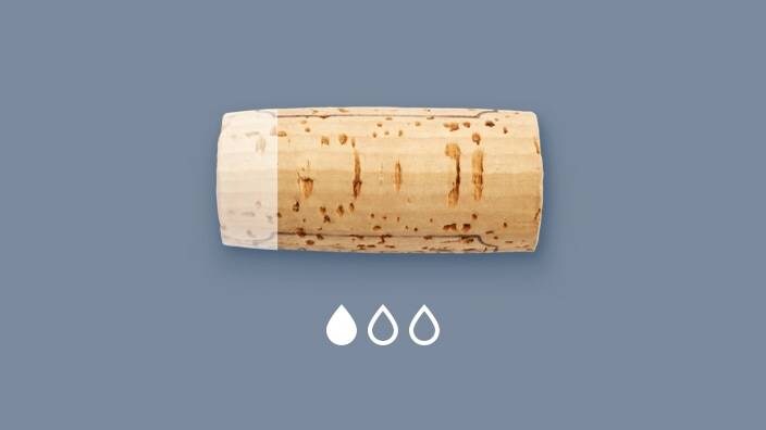 Kork i kylskåp med mindre luftfuktighet