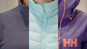 Tre olika typer av Helly Hansen-jacka