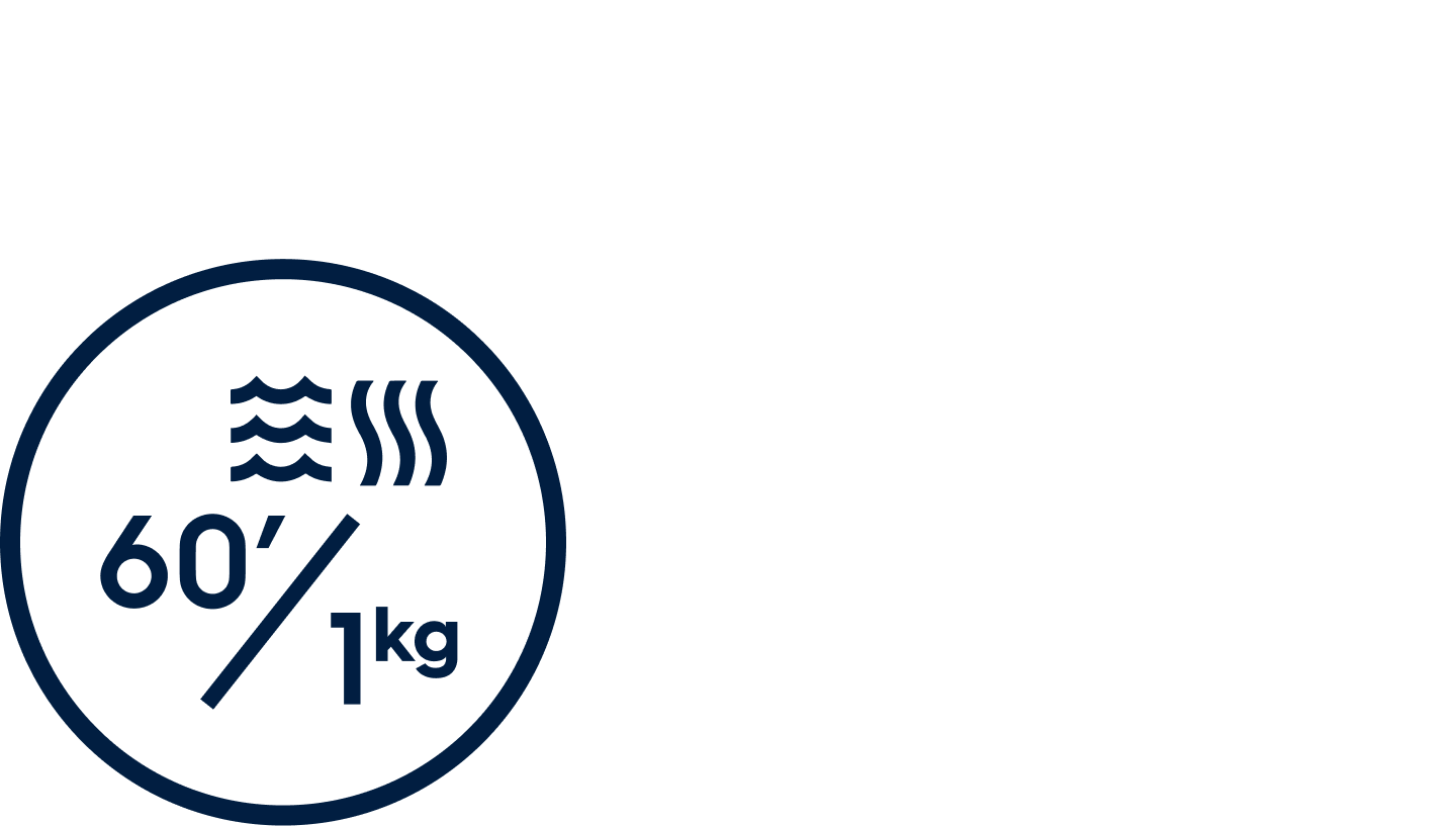 Ikon för Electrolux OneGo 20/60min-program