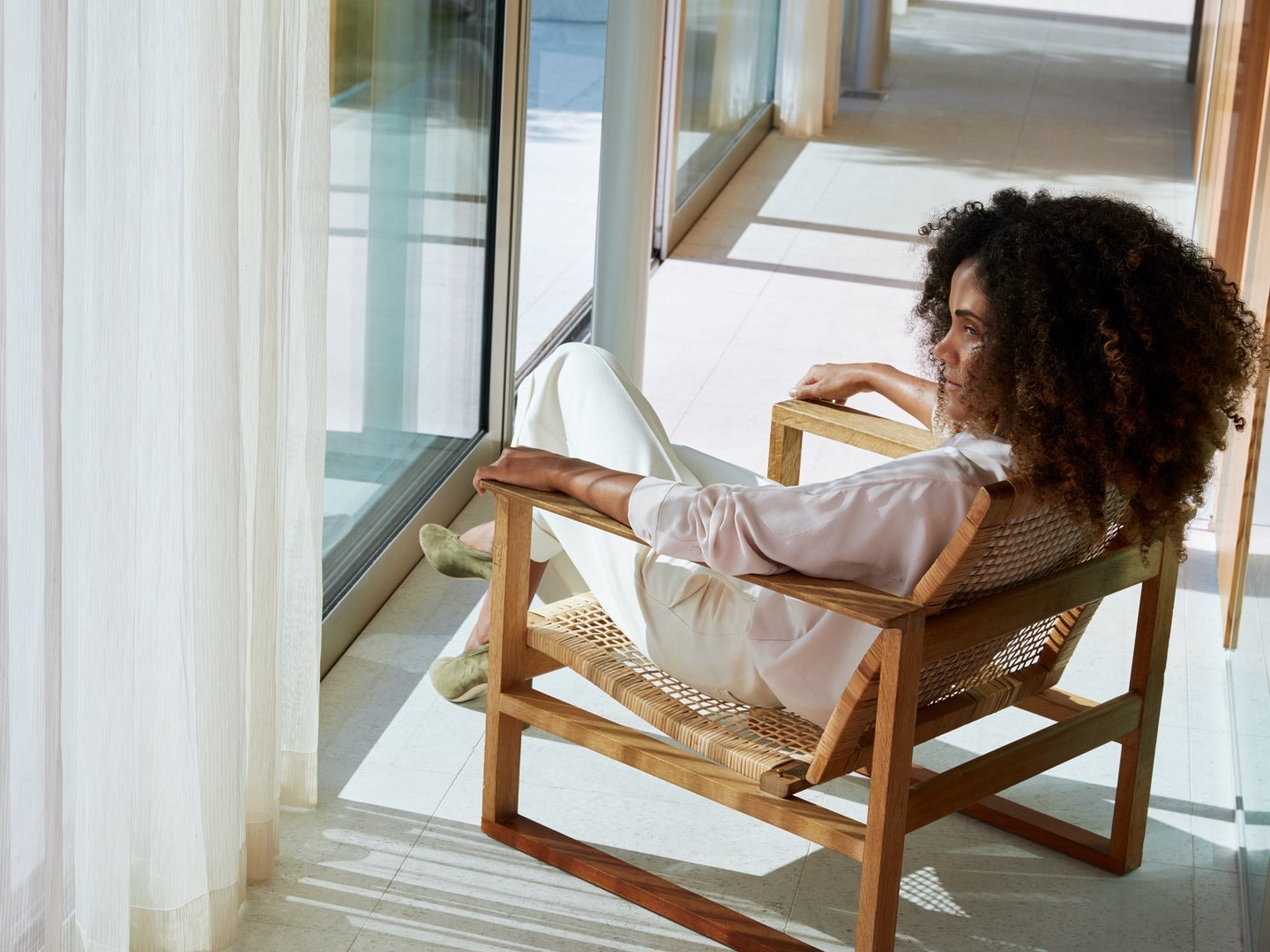 Woman in chair