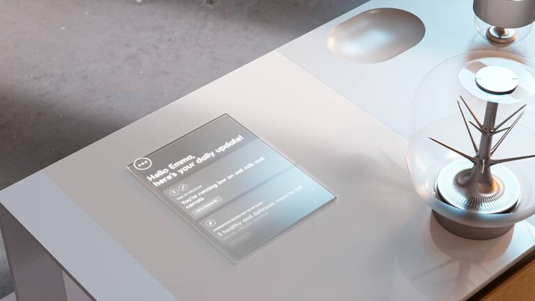 Digital display i köksbordet