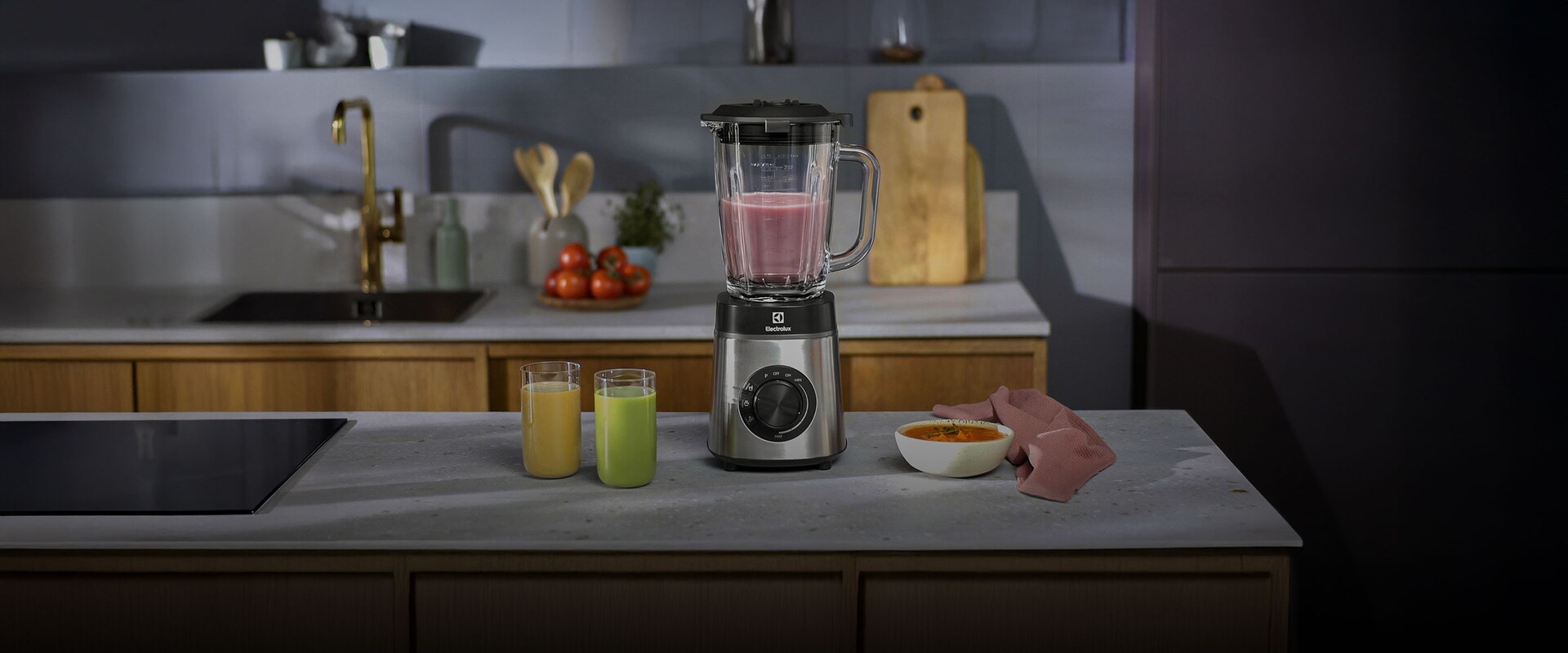 Smoothie gjort i mixer från Electrolux