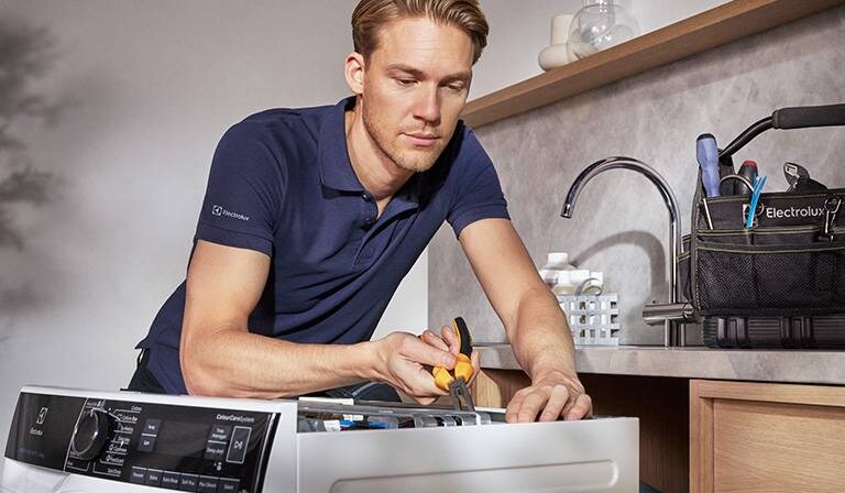 Reparation av en tvättmaskin