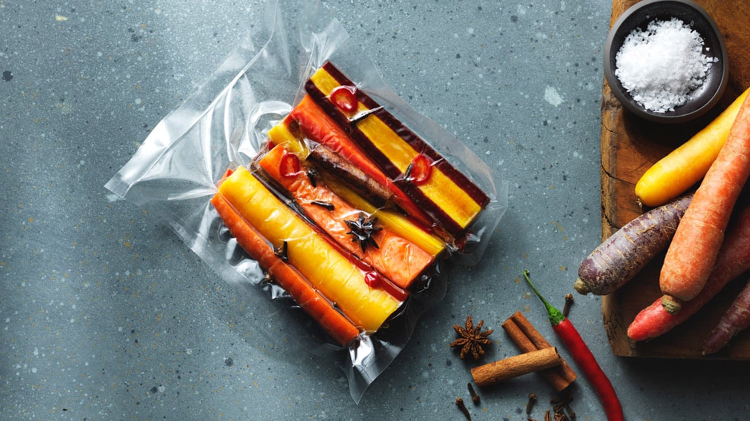 Sous vide-mor&ouml;tter med kryddor och apelsin