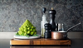 Kryddor i ett Gourmet Range-kök