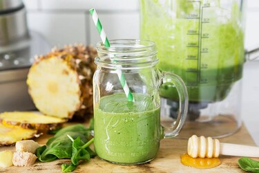 Grön smoothie med spenat