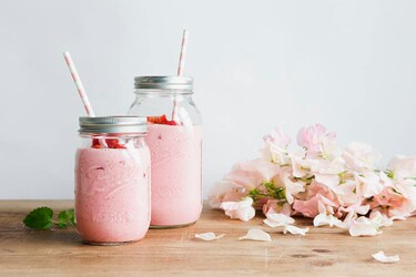 Somrig jordgubbssmoothie