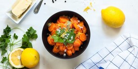 Hälsosam mat med ånga